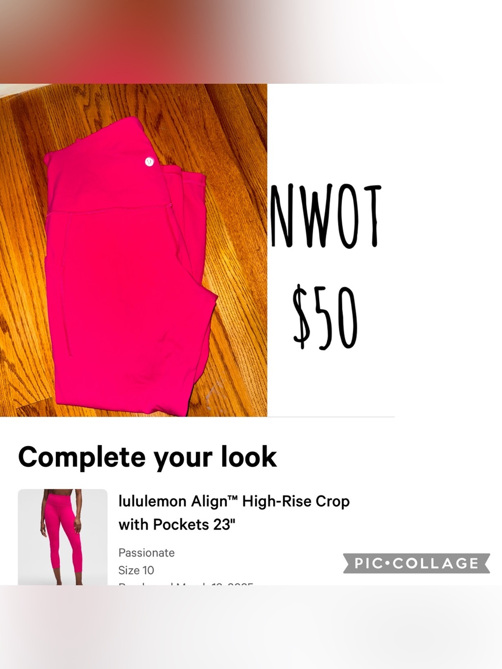lululemon athletica Women's High-Rise Crop Pants - Passionate Pink